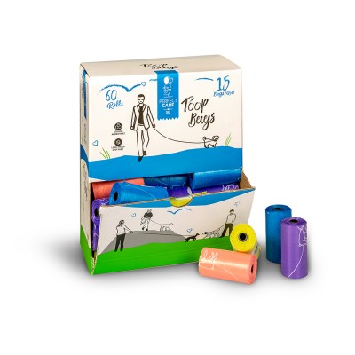 Кеси за измет Perfect Care Poop Bugs Multicolor 60/1 