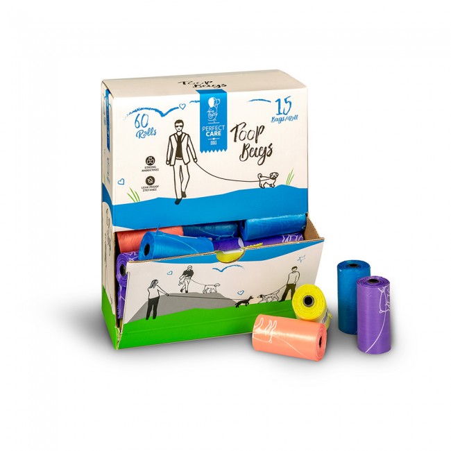 Кеси за измет Perfect Care Poop Bugs Multicolor 60/1 