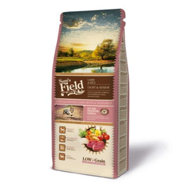 Сува храна за куче Sam's Field Light & Senior Lamb & Rice 13 KG