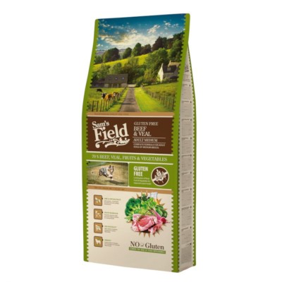 Сува храна за куче Sam's Field Beef & Veal 13 KG