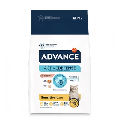 Сува храна за маче Advance Sensitive Care Salmon 10 KG