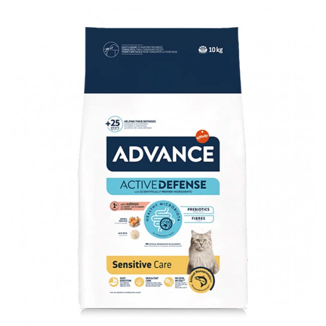 Сува храна за маче Advance Sensitive Care Salmon 10 KG