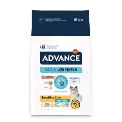Сува храна за маче Advance Sensitive Care Sterilized Salmon 10KG