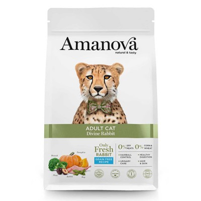 Сува храна за маче Amanova Adult Cat Divine Rabbit 6kg