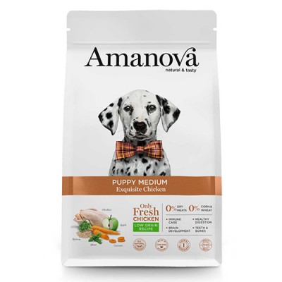 Сува храна за куче Amanova Puppy Exquisite Chicken 12 kg