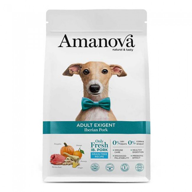 Сува храна за куче Amanova Adult Mini Exigent Iberian Pork 10 kg
