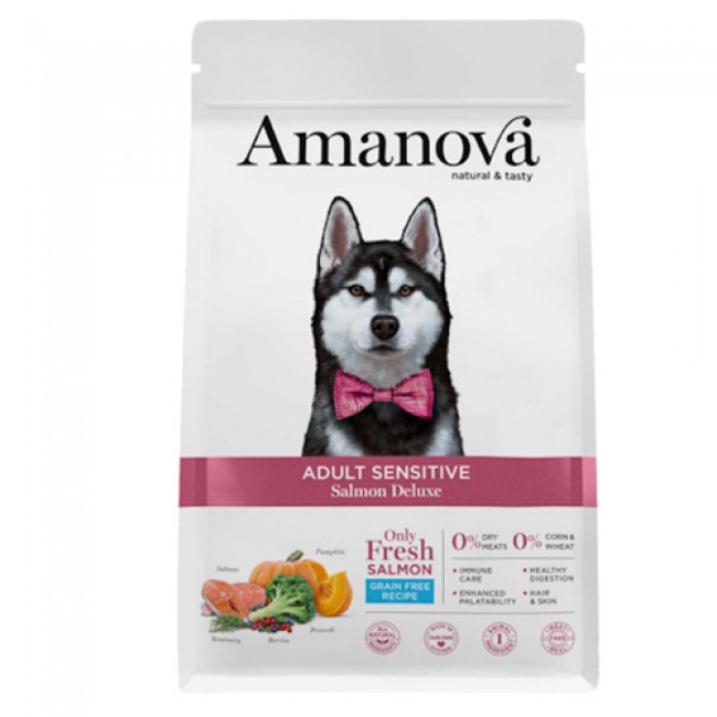 Сува храна за куче Amanova Adult All Breed Exquisite Salmon Deluxe 10 kg