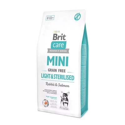 Сува храна за куче Brit Care Mini Light & Sterilised 7 KG