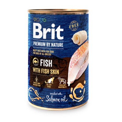 Влажна храна за куче Brit Premium by Nature Fish with Fish Skin 400 GR