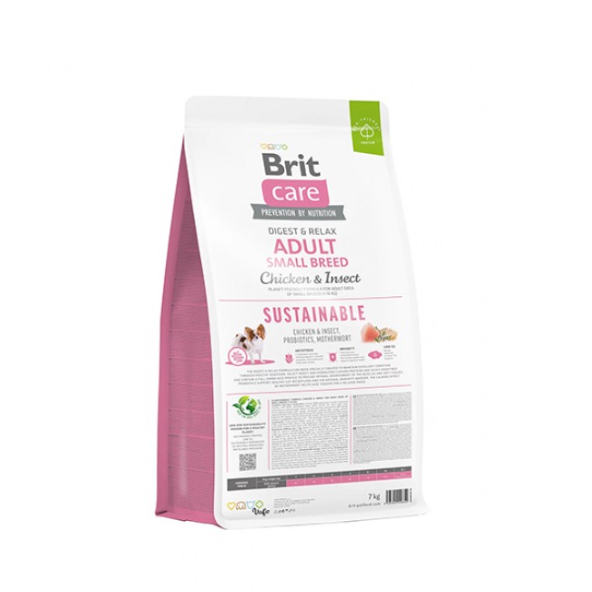 Сува храна за куче Brit Care Sustainable Adult Small Breed 7 KG