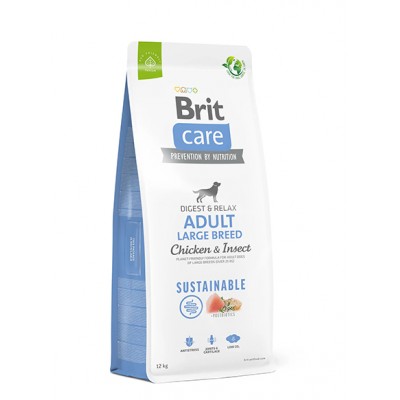 Сува храна за куче Brit Care Sustainable Adult Large Breed 12 KG