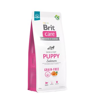 Сува храна за куче Brit Care Puppy Grain Free Salmon 12 KG