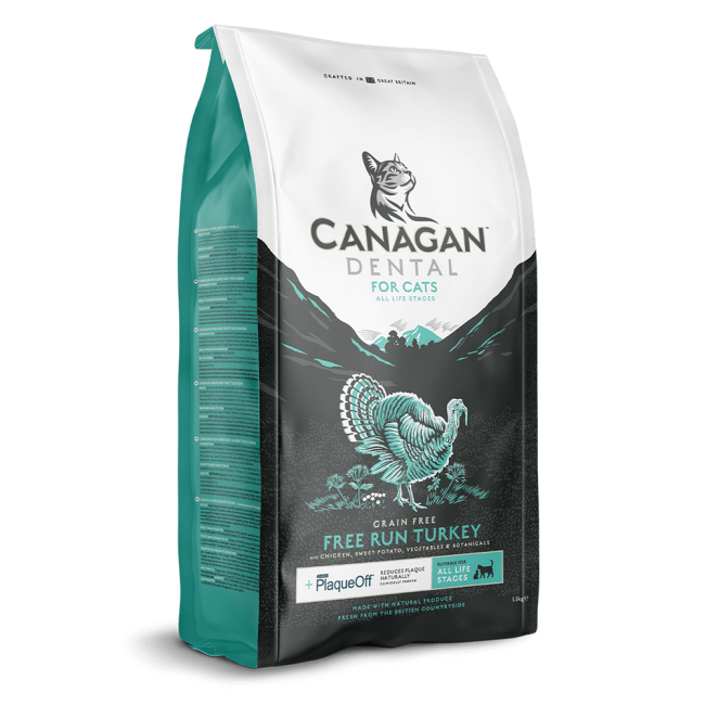 Сува храна за маче Canagan Dental Plaque Off Turkey 4kg