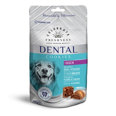Дентална награда за куче Celebrate Freshness Dental Cookies Duck 120 gr