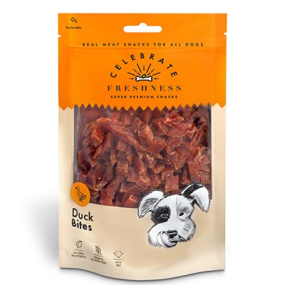 Месната награда за куче CELEBRATE FRESHNESS Duck Bites 100gr