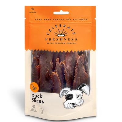 Месната награда за куче CELEBRATE FRESHNESS Duck Slices 100gr