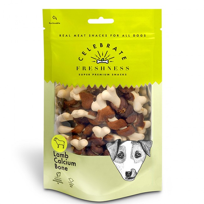 Месната награда за куче CELEBRATE FRESHNESS Lamb Calcium Bone 100gr