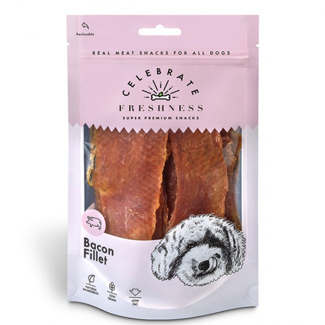 Месната награда за куче CELEBRATE FRESHNESS Bacon Fillet 100gr