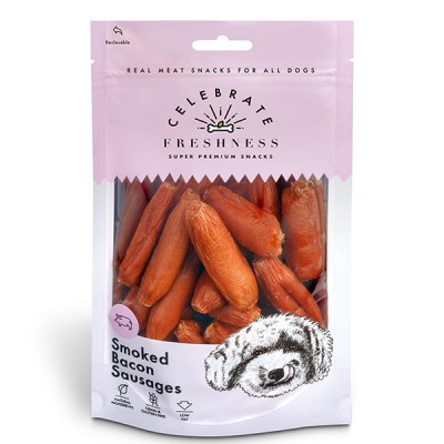 Месната награда за куче CELEBRATE FRESHNESS Bacon Sausages 100gr