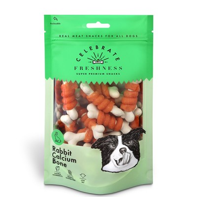 Месната награда за куче CELEBRATE FRESHNESS Rabbit Calcium Bone 100gr