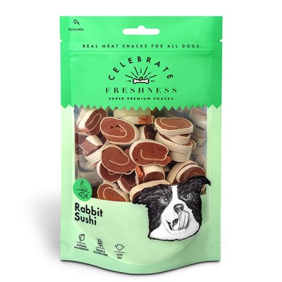 Месната награда за куче CELEBRATE FRESHNESS Rabbit Sushi 100gr