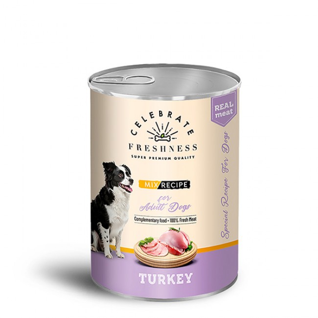 Влажна храна за куче Celebrate Freshness Turkey In Jelly Adult Dogs 400gr