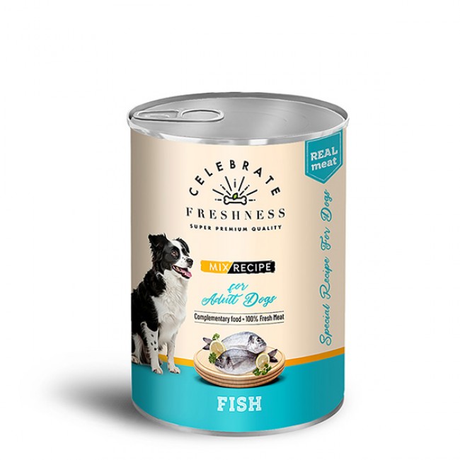 Влажна храна за куче Celebrate Freshness Fish In Jelly Adult Dogs 400gr