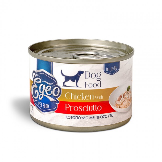 Влажна храна за куче Egeo Chicken with Prosciutto 160GR