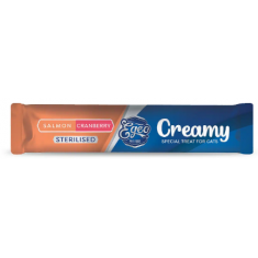 Кремаста храна за маче EGEO Creamy Sterilised Salmon & Cranberry 5x15GR