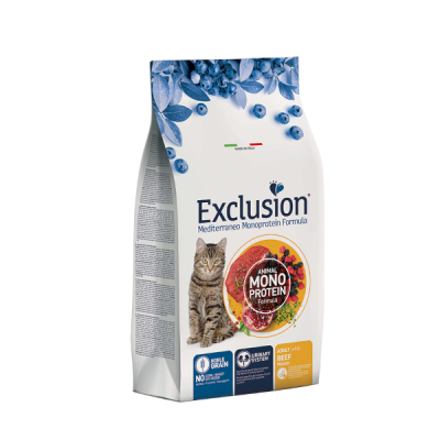 Сува храна за маче Exclusion Cat Adult Beef 12kg