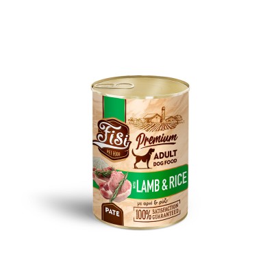Влажна храна за куче Fisi Adult Dog Lamb & Rice 400GR