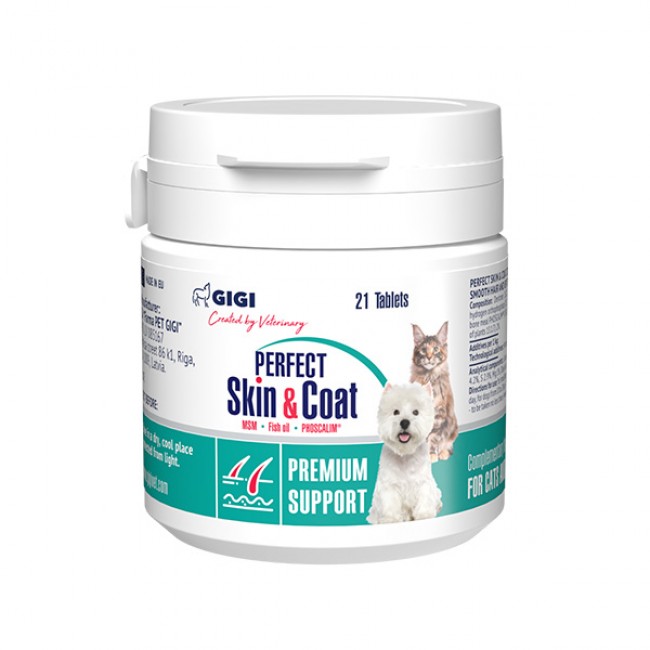 Додаток во исхраната Gigi Vet Skin & Coat 21Tbl