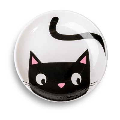 Керамички сад за храна GLEE Wiggle Black Cat 
