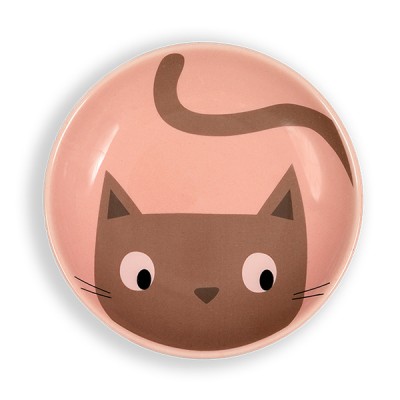 Керамички сад за храна GLEE Wiggle Brown Cat 