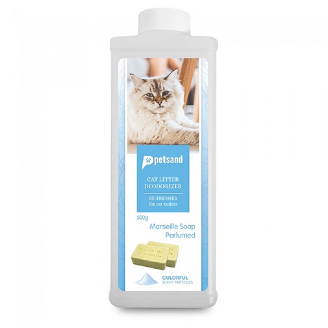 Пудра за во песок за мачки Petsand Cat Litter Deodorizer Re-Freshner Marseille 500gr