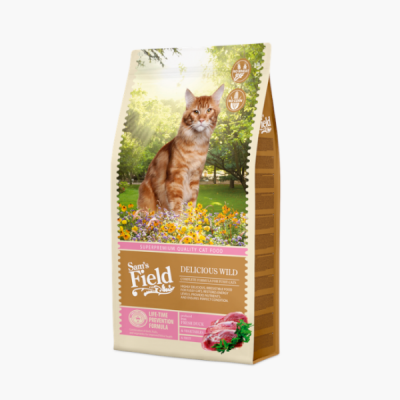 Сува храна за маче Sam's Field Delicious Wild 7.5KG