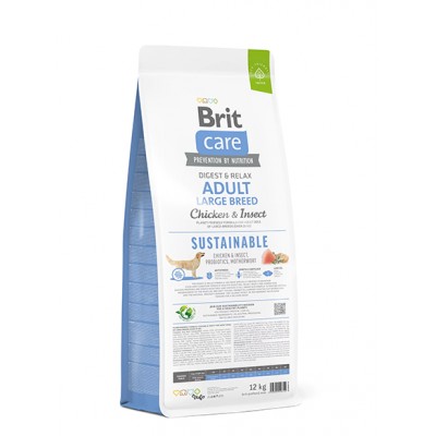 Сува храна за куче Brit Care Sustainable Adult Large Breed 12 KG