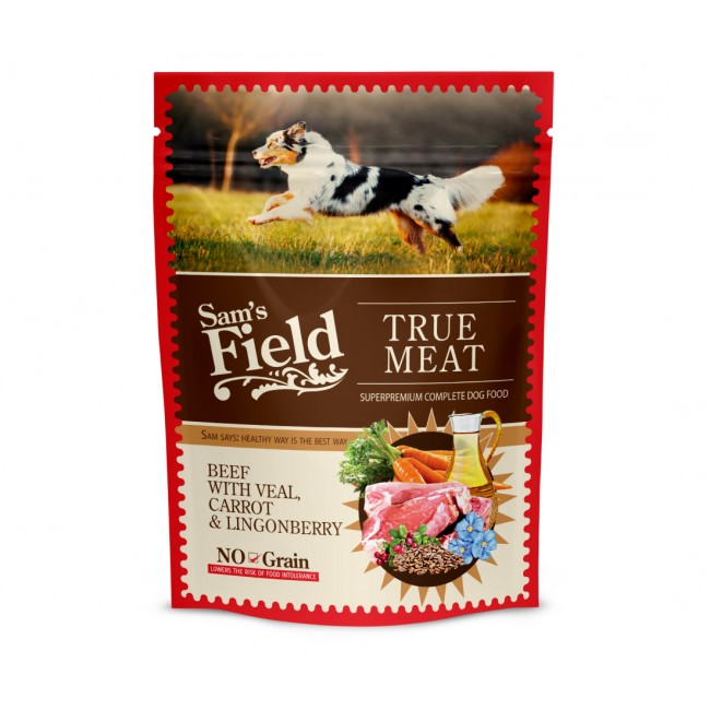 Влажна храна за куче Sam's Field Beef & Veal  260GR