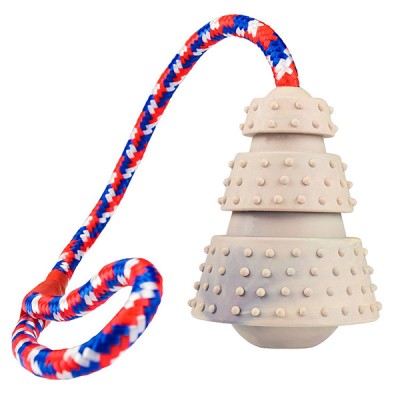 Играчка за куче HipHop rubber bell on cotton rope 