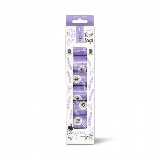 Кеси за измет Perfect Care Poop Bugs Lavender