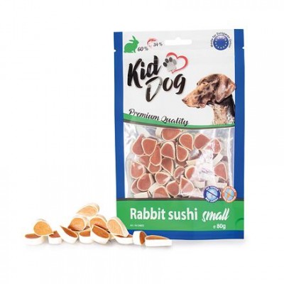 Месната награда за куче KIDDOG Rabbit Small Sushi 80GR