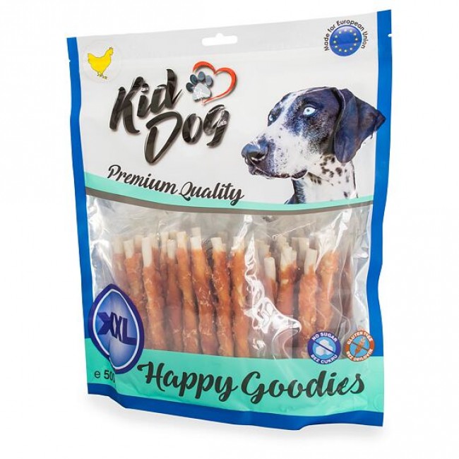 Награда за куче Kiddog Chicken Meat on Buffalo Stick 500GR