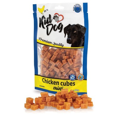 Месната награда за куче KIDDOG Chicken Cubes Mini 80GR