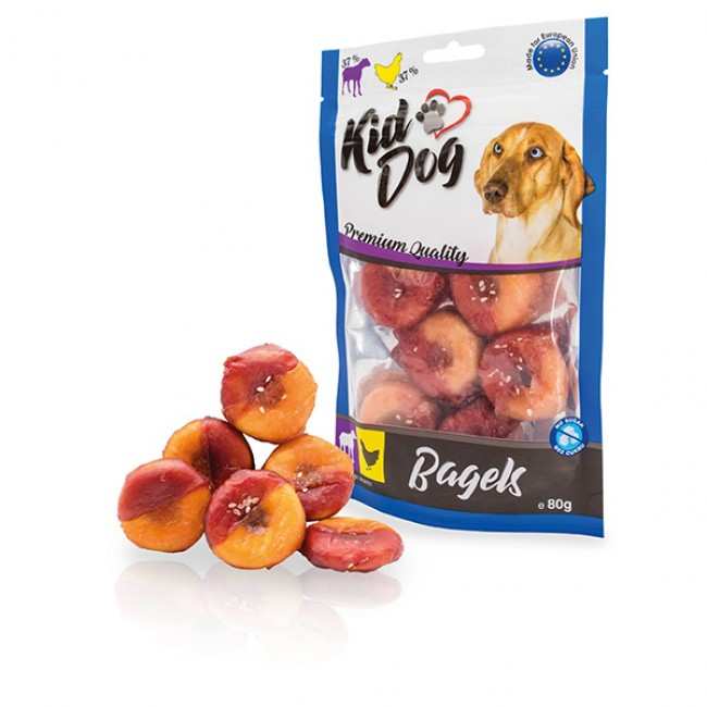 Месната награда за куче  KIDDOG Bagels 80GR  