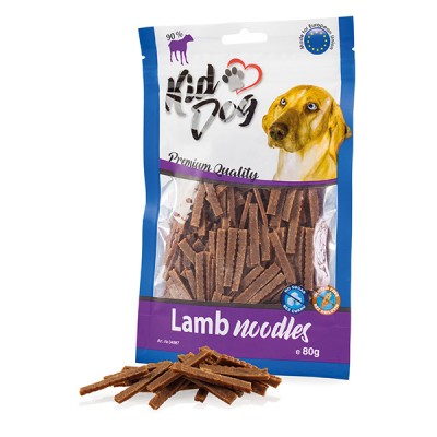 Месната награда за куче  KIDDOG Lamb Noodles 80GR  