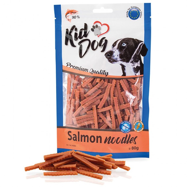 Месната награда за куче  KIDDOG Salmon Noodles 80GR  