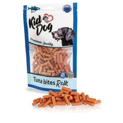 Месната награда за куче  KIDDOG Tuna Bites Rolls 80GR  
