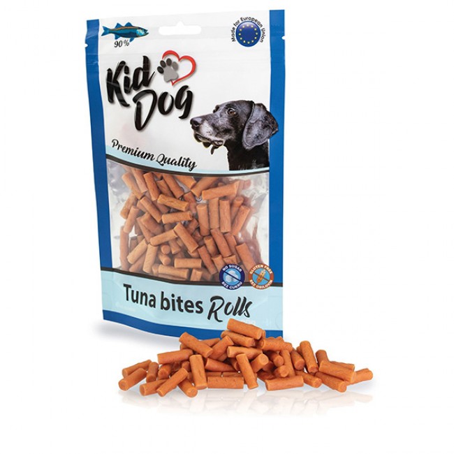 Месната награда за куче  KIDDOG Tuna Bites Rolls 80GR  