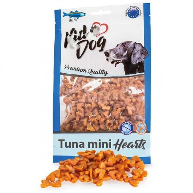 Месната награда за куче  KIDDOG Tuna Mini Hearts 80GR  