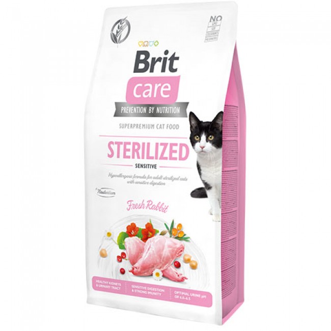 Сува храна за маче Brit Care Cat Grain-Free Sterilized Sensitive 7kg